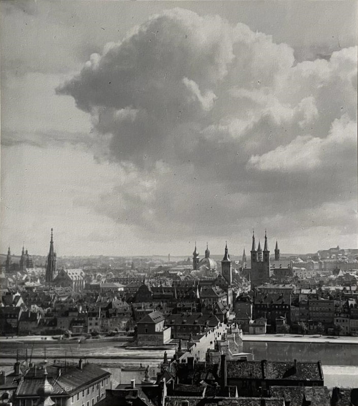 Altstadt Würzburg vor der Zerstörung 1945
